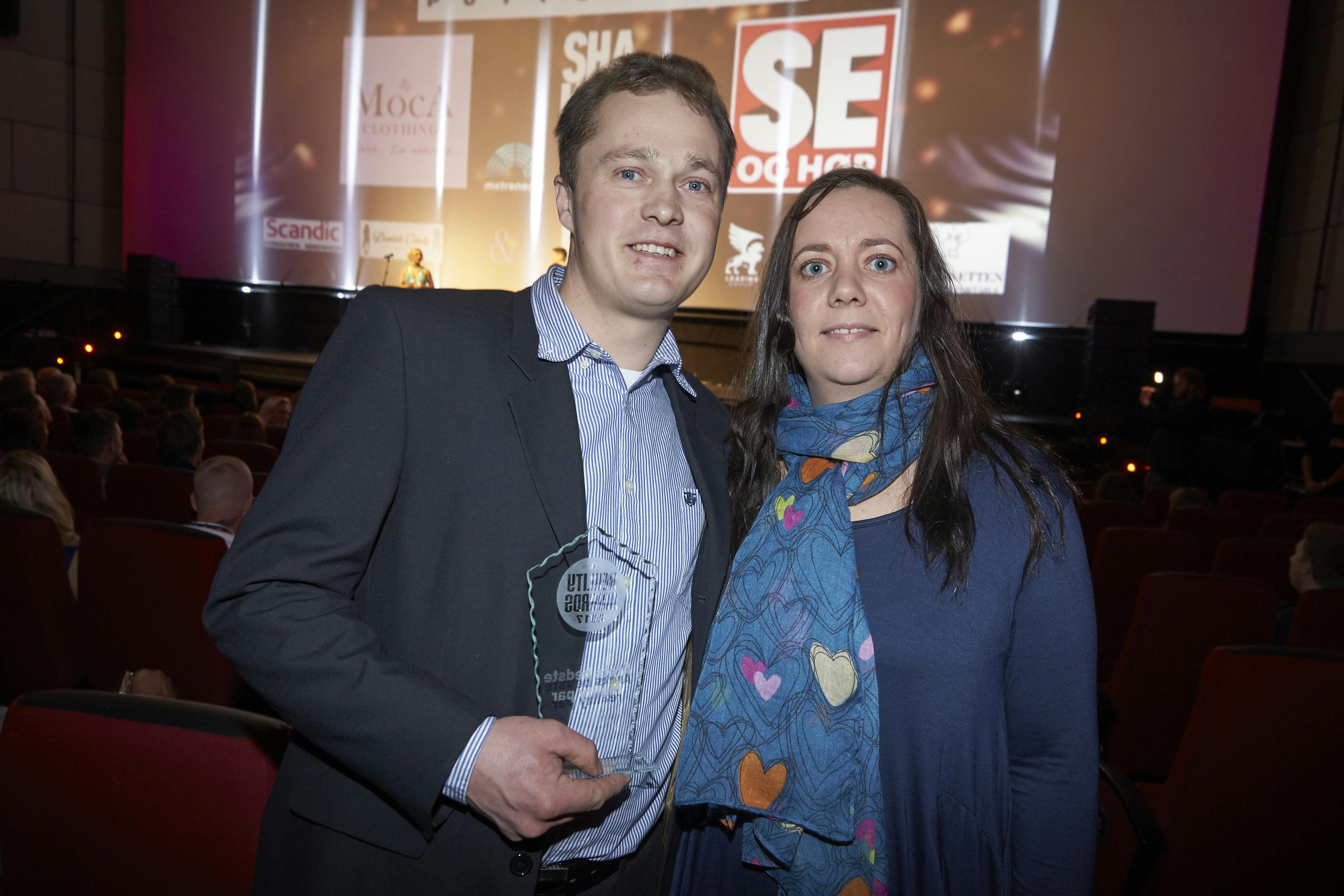 Morten og Vibse til Reality Awards 2017.