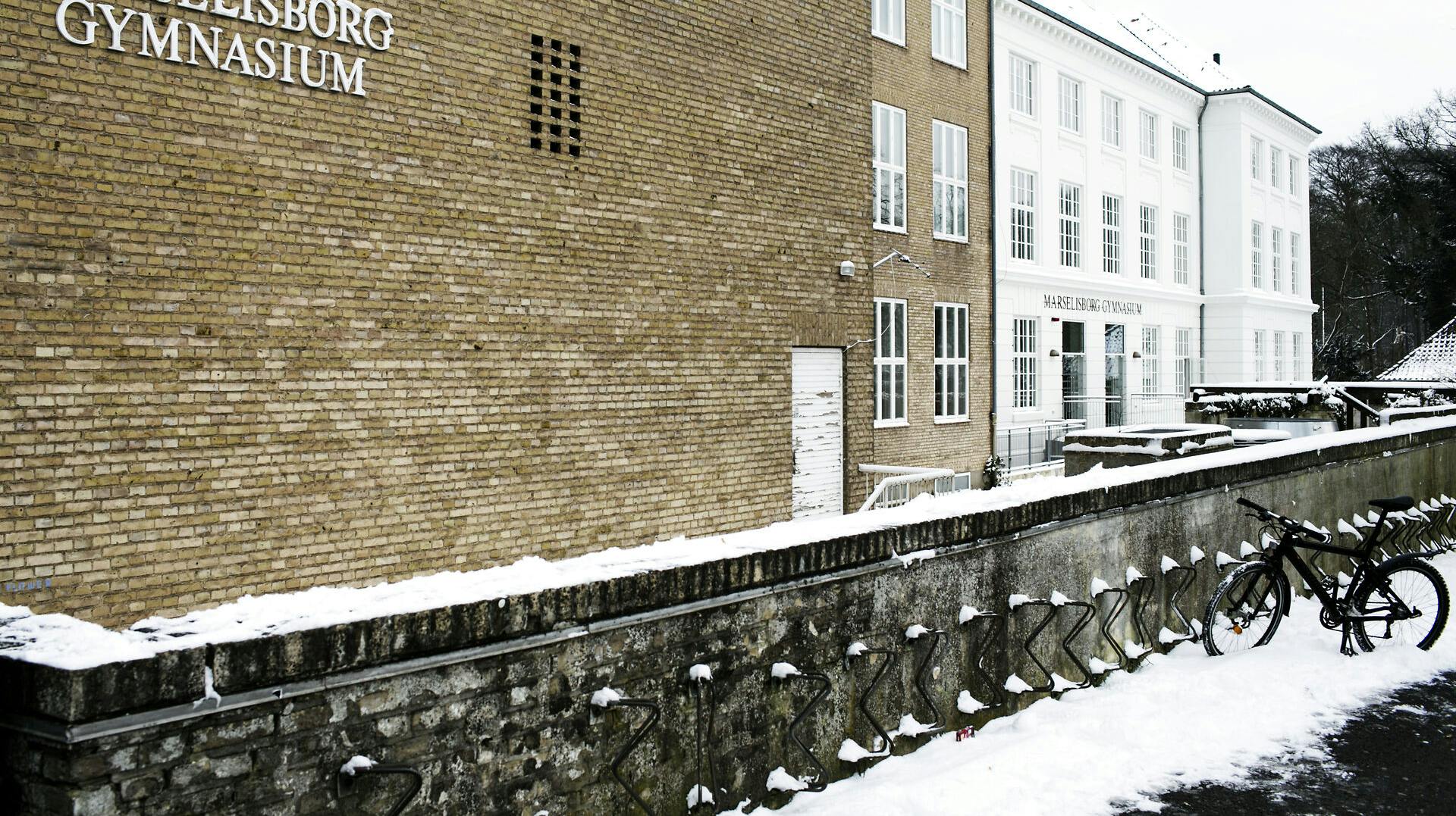 Alle elever blev mandag sendt hjem fra Marselisborg Gymnasium.