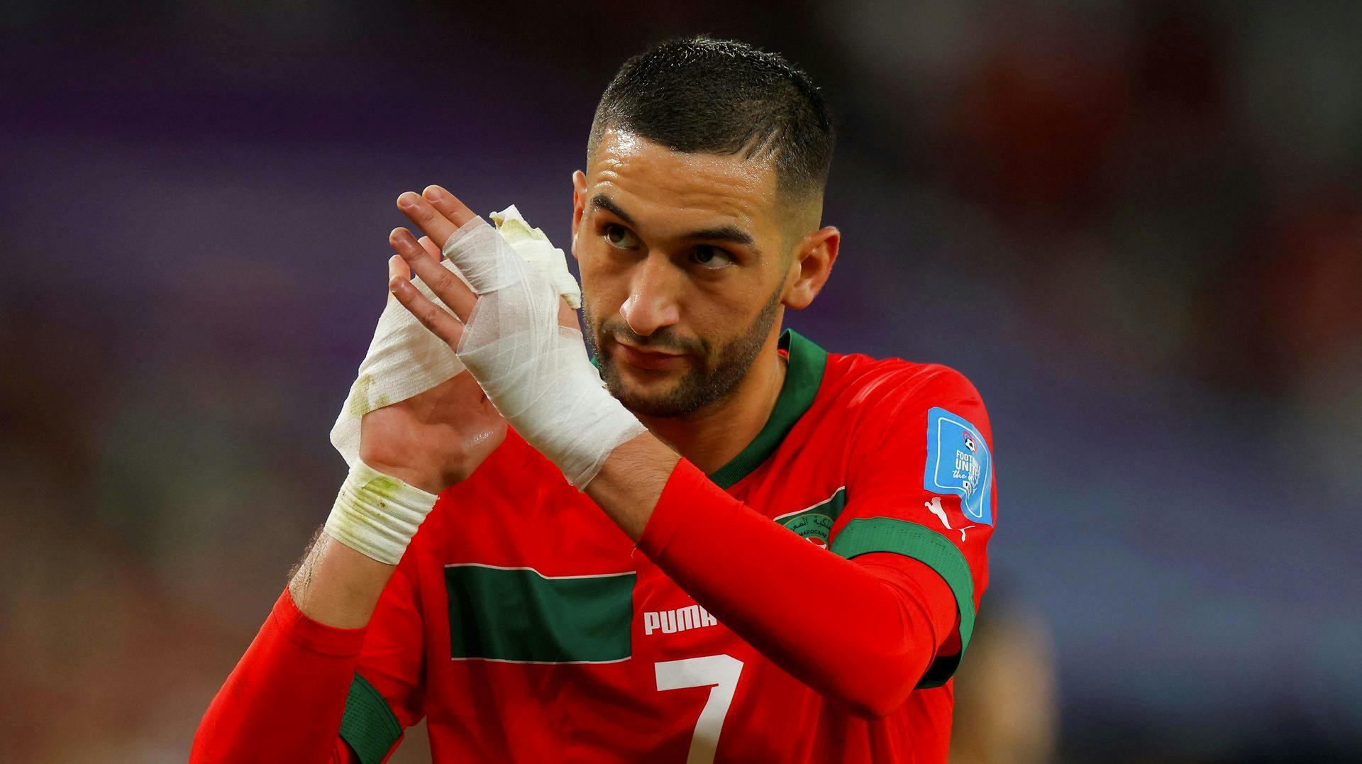 Hakim Ziyech donerer hele sin VM-bonus til økonomisk ramte i hjemlandet. 