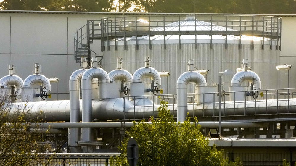 31. august lukkede Nord Stream 1 for reparationsarbejde. Siden er der sket brud på både Nord Stream 1 og 2. (Arkivfoto).