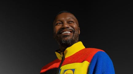 Fodboldspilleren Djibril Cisse er Lidls nye model.