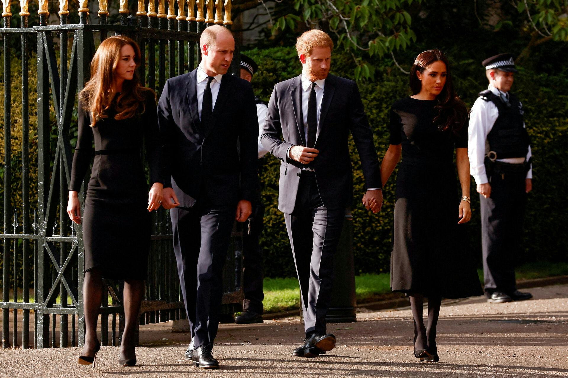 Kate, William, Harry og Meghan - eller "The Fab Four", som de tidligere er blevet kaldt i England. 