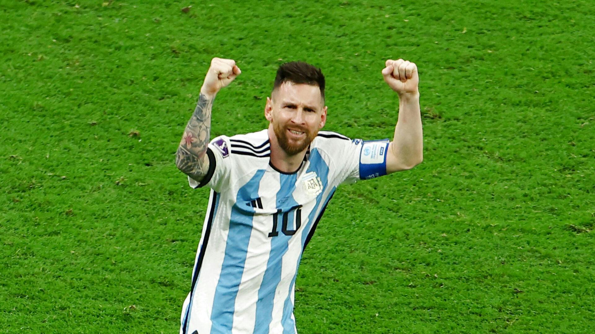 Argentinas stjernespiller Lionel Messi kunne fejre åbningsmålet efter et straffespark mod Frankrig i VM-finalen. Senere scorede han også i den forlængede spilletid samt i straffesparkskonkurrencen.