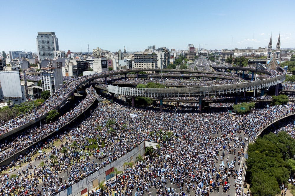 Gader og stræder var spækket med mennesker.