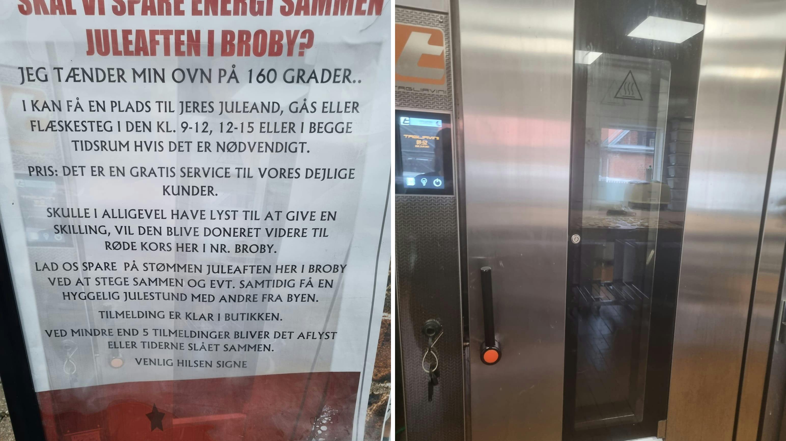 Bageren i Broby på Fyn har allerede fået clearet sit velgørende tiltag af Fødevarestyrelsen og er nu klar til at fylde ovnene med and og flæskesteg. nbsp;