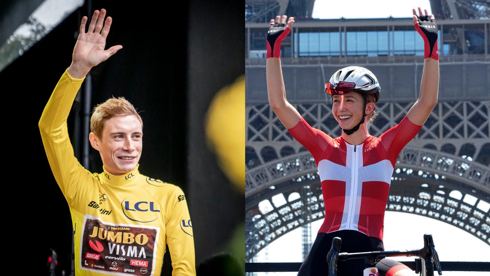 Jonas Vingegaard og Cecilie Uttrup Ludwig er kåret til årets cykelryttere i Danmark.