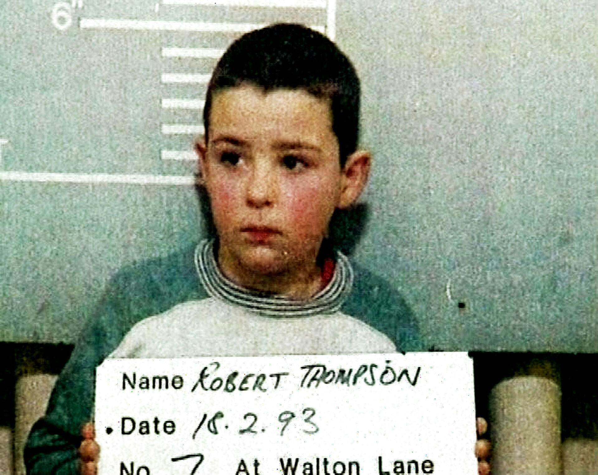 Sådan så Robert Thompson ud, da han som ti-årig torturerede og mishandlede to-årig til døde.
