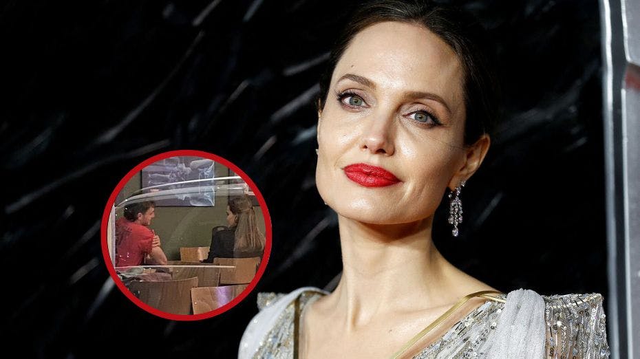 Her ses Angelina Jolie med den unge tv-stjerne Paul Mescal.