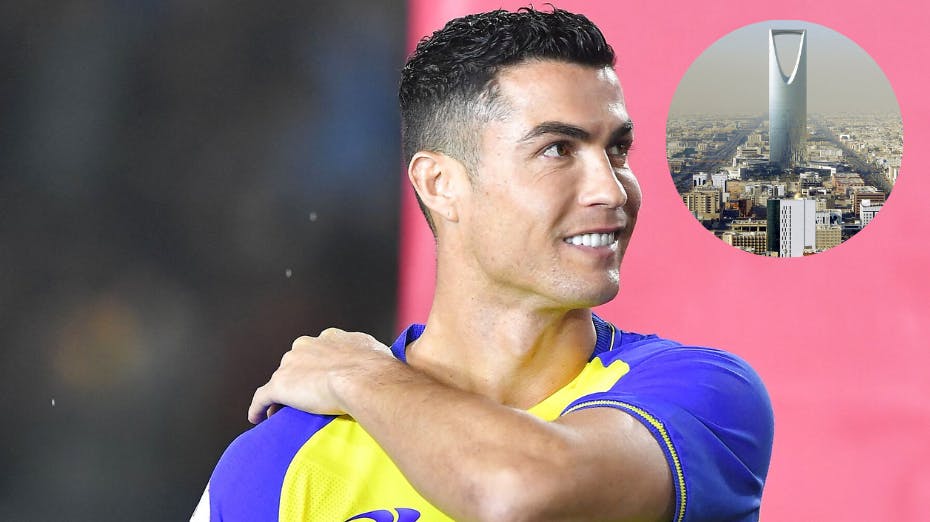 Cristiano Ronaldo har startet tilstedeværelsen i Saudi-Arabien med at bosætte sig i en luksussuite i en af landets største bygninger - Kingdom Tower. 