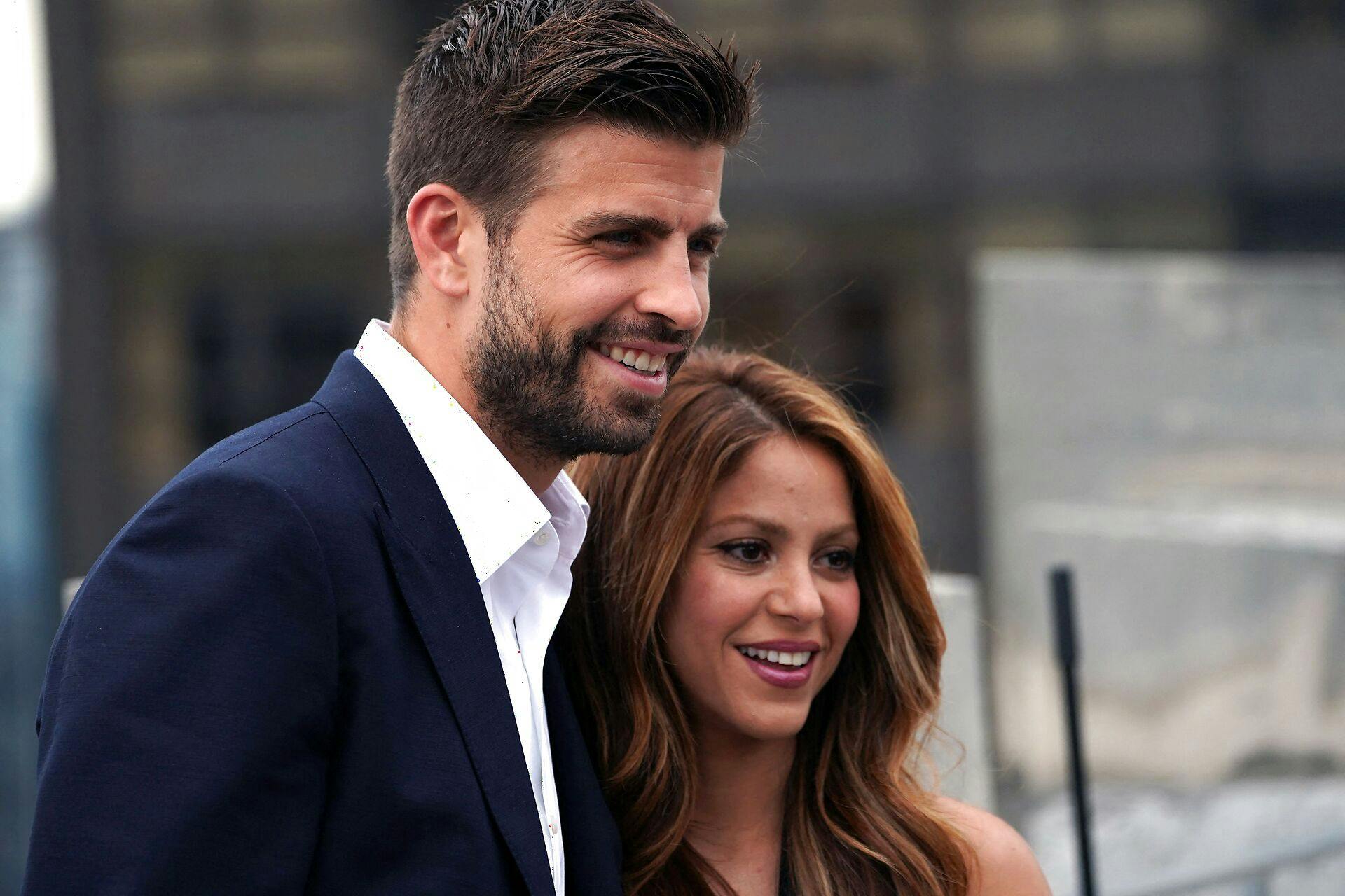 Gerard Pique og Shakira, mens alt stadig var fryd og gammen.
