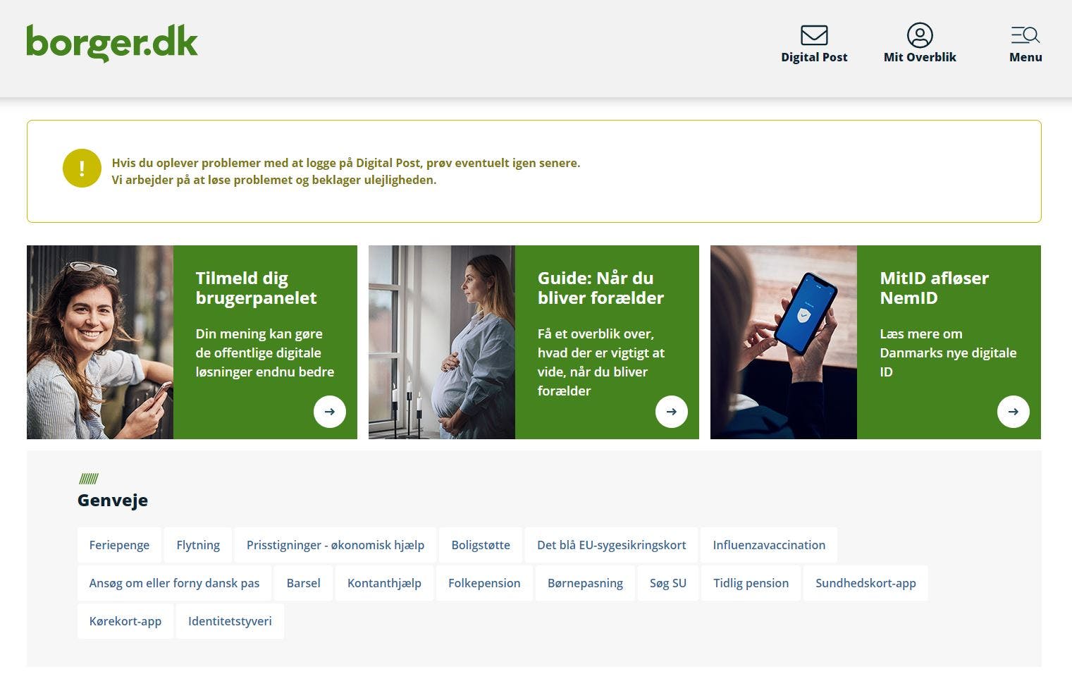 Problemer med Digital Post