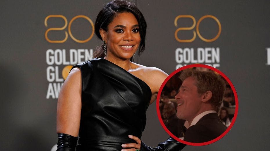 Regina Hall fik Brad Pitt til at rødme med morsom joke til Golden Globes.