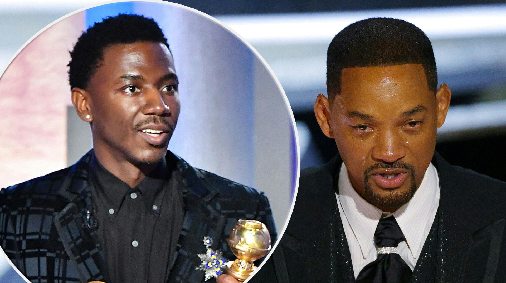 Golden Globe-værten Jerrod Carmichael fik skudt med skarpt efter Will Smith.