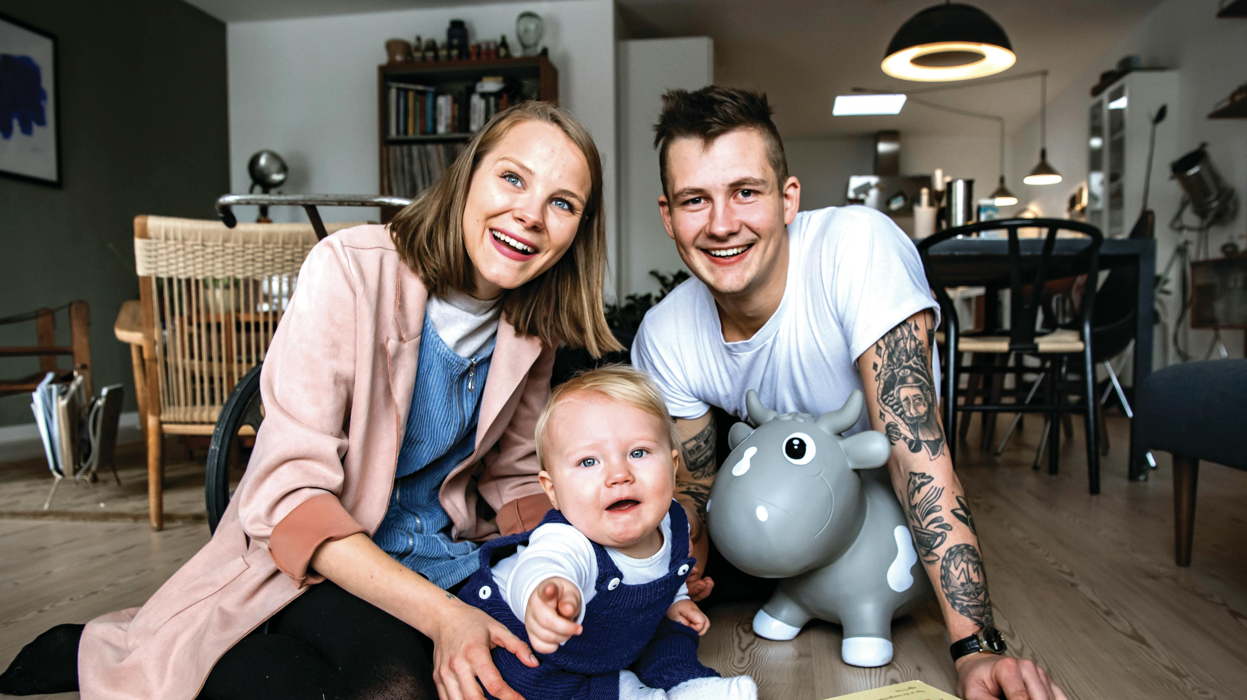 Lise og Michael fotograferet i 2018 af deres søn Villy. Senere er familien blevet udvidet med lillebror Verner. nbsp;