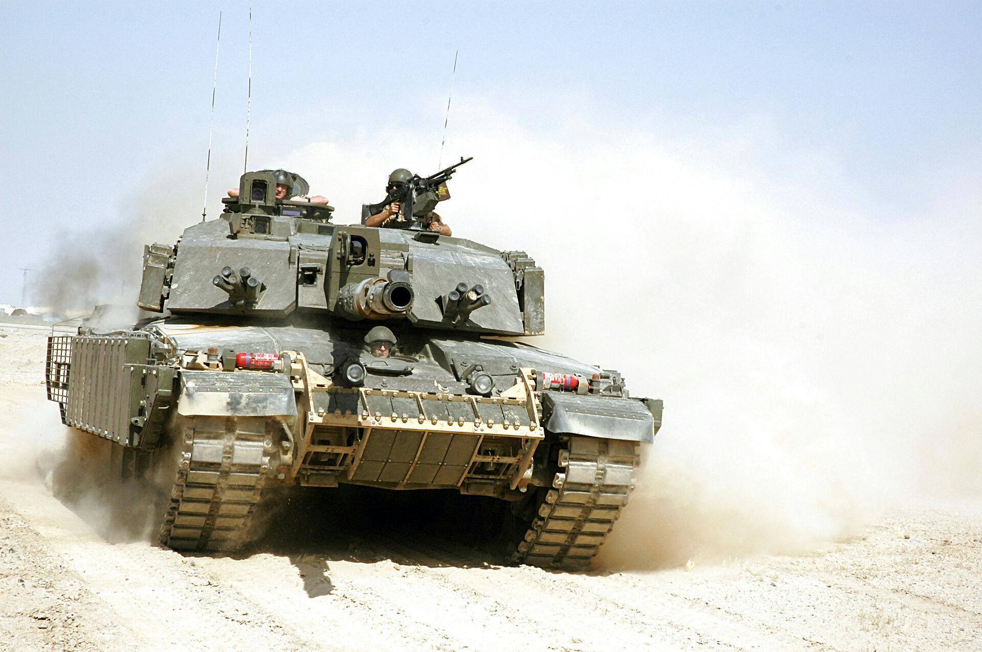 Sådan ser en Challenger 2-kampvogn ud.