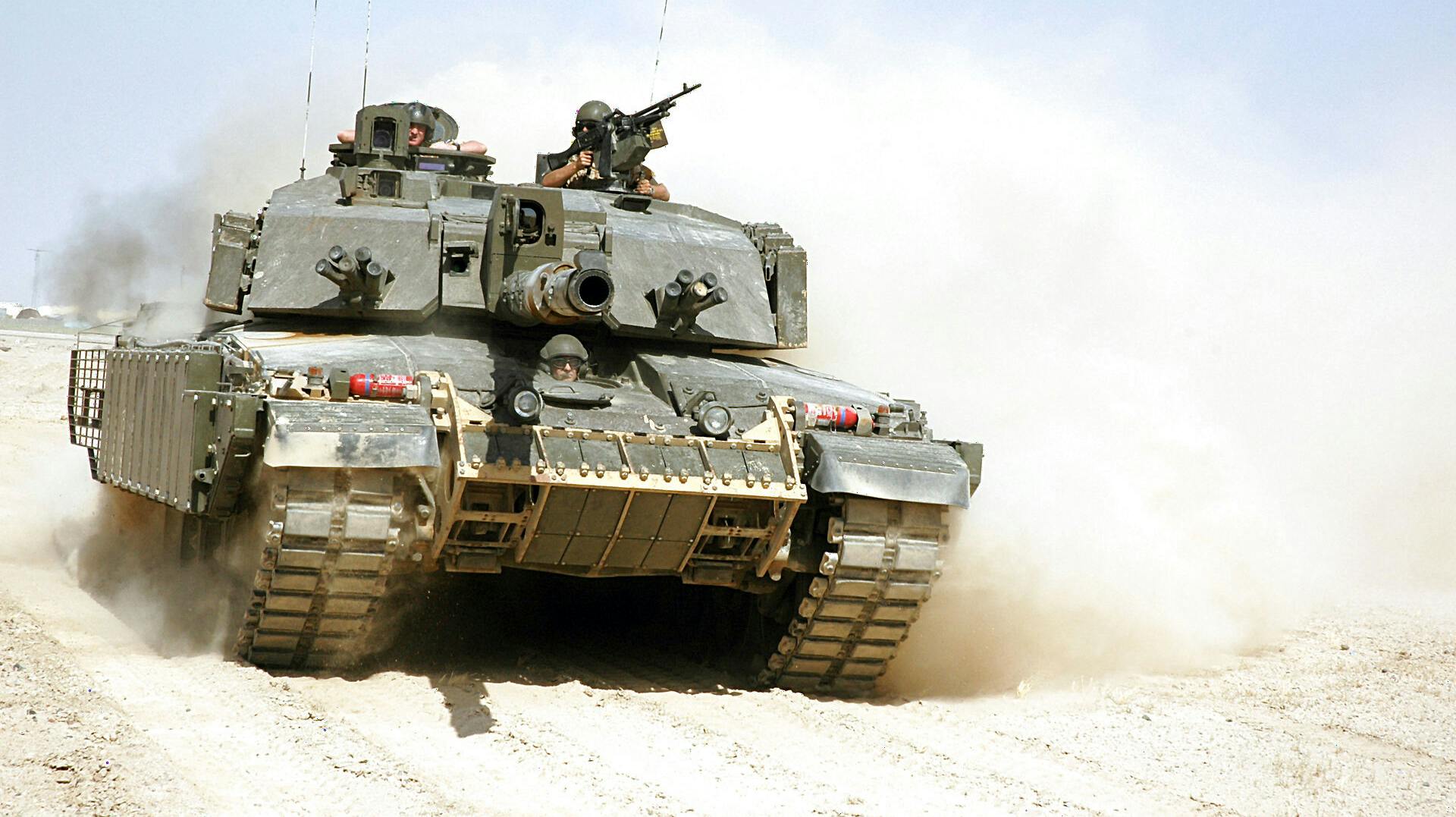 Sådan ser en Challenger 2-kampvogn ud.