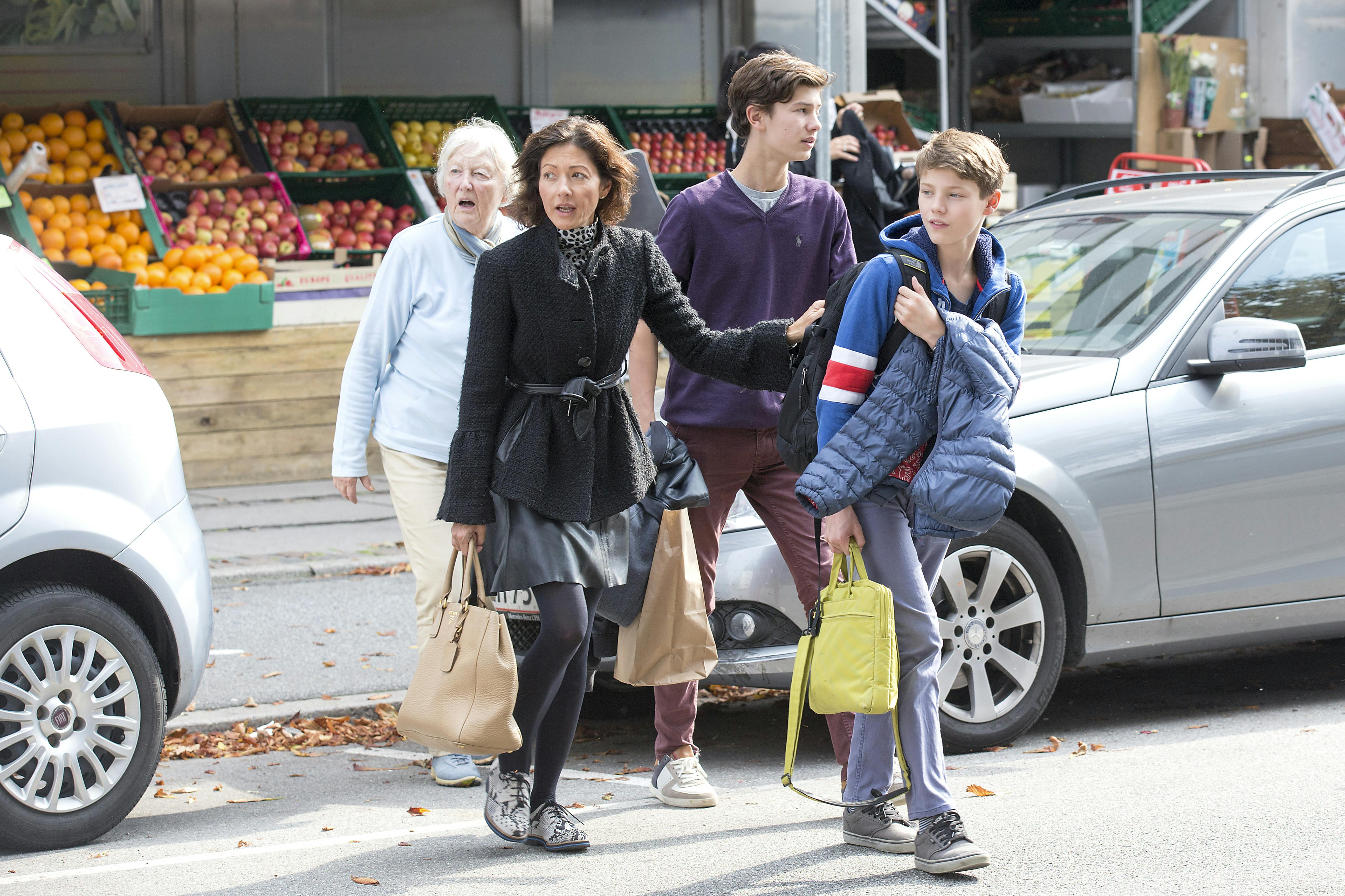 Christa Manley, grevinde Alexandra, prins Nikolai og prins Felix