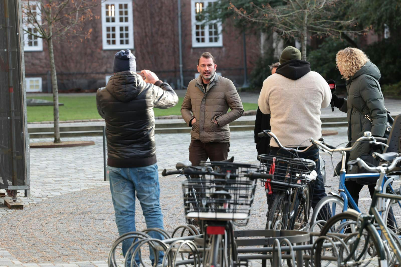 Martin Jørgensen var ikke meget for at tale med pressen.