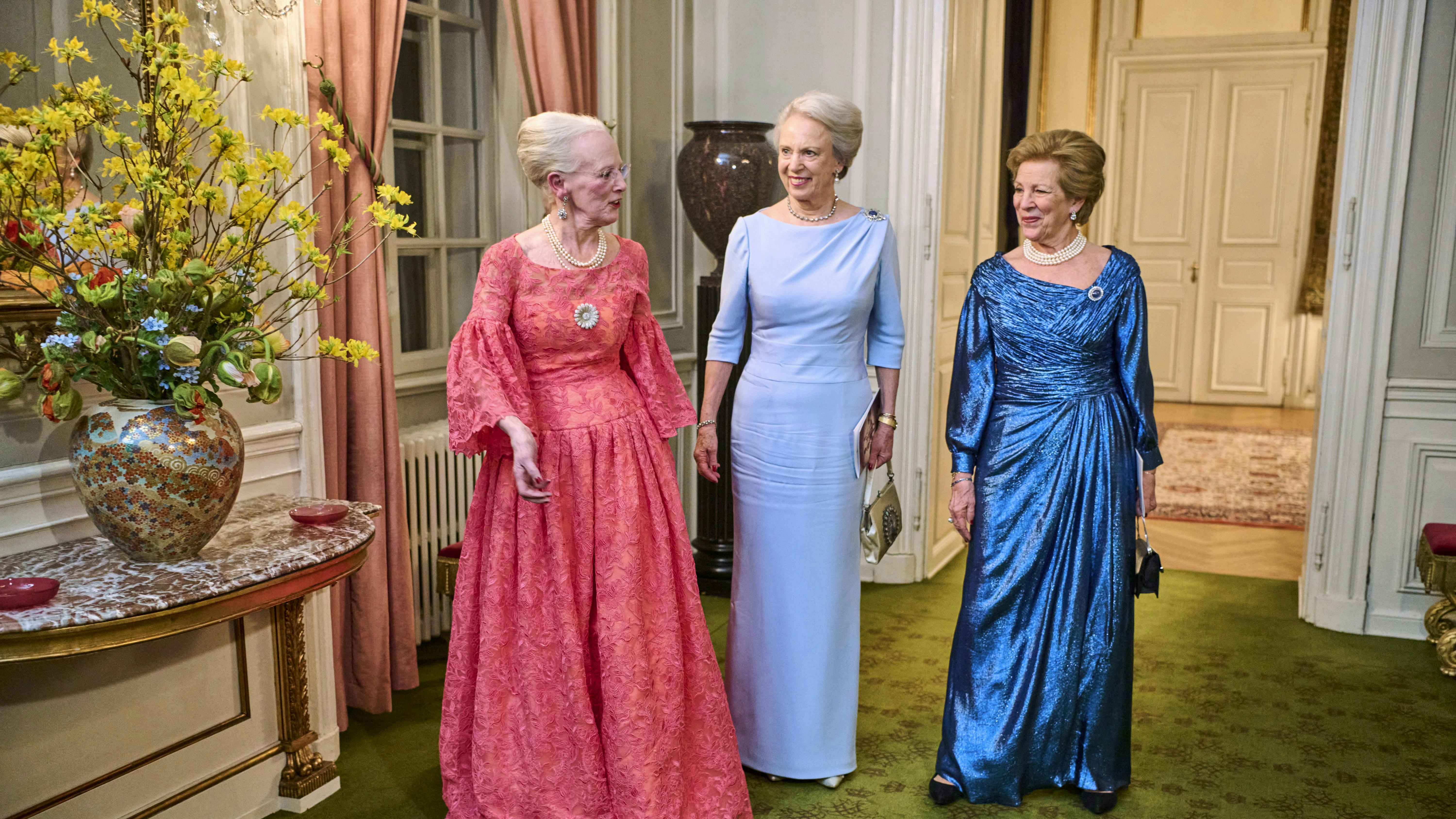 Dronning Margrethe, prinsesse Benedikte og dronning Anne-Marie