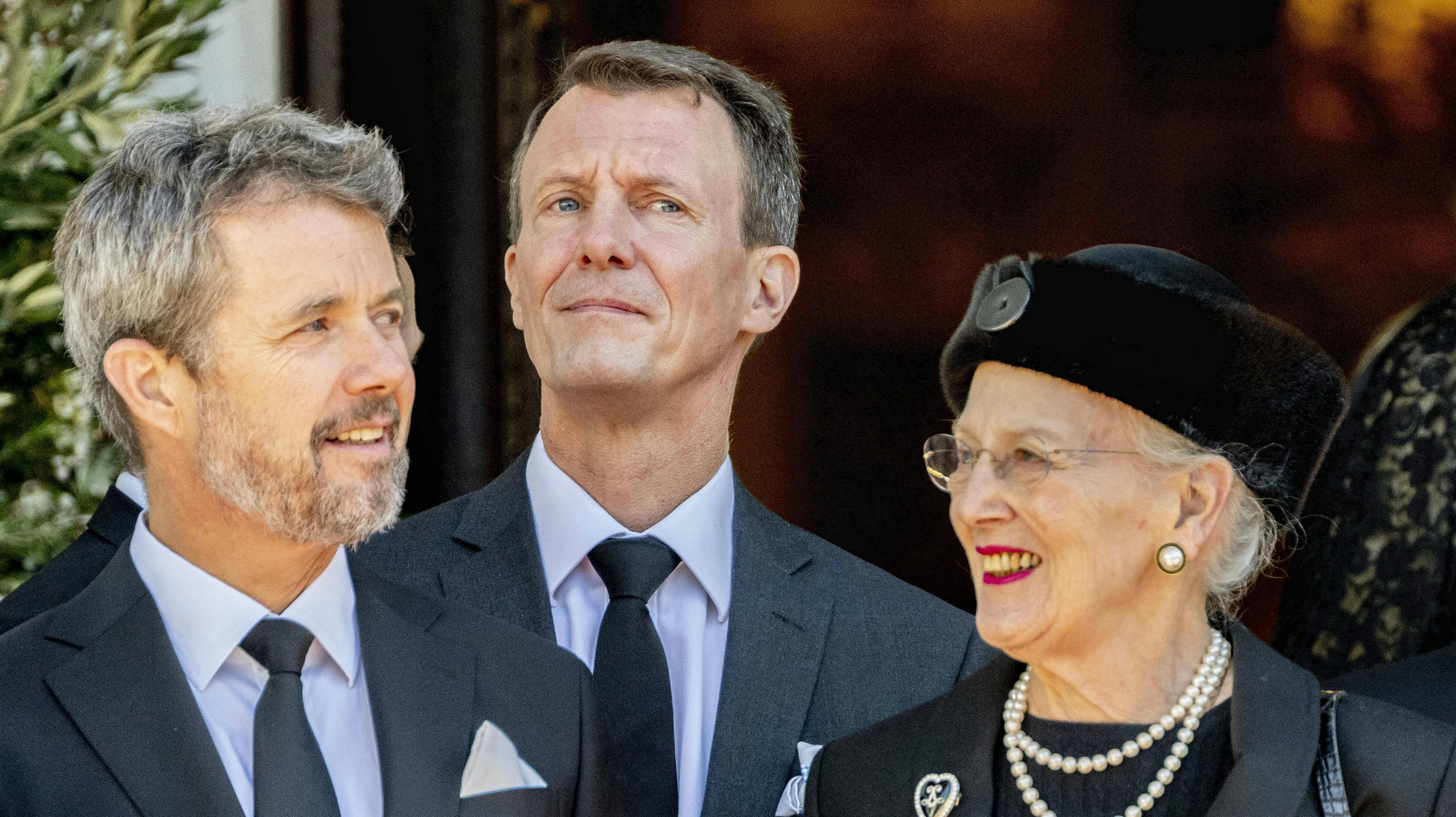 Kronprins Frederik, prins Joachim og dronning Margrethe