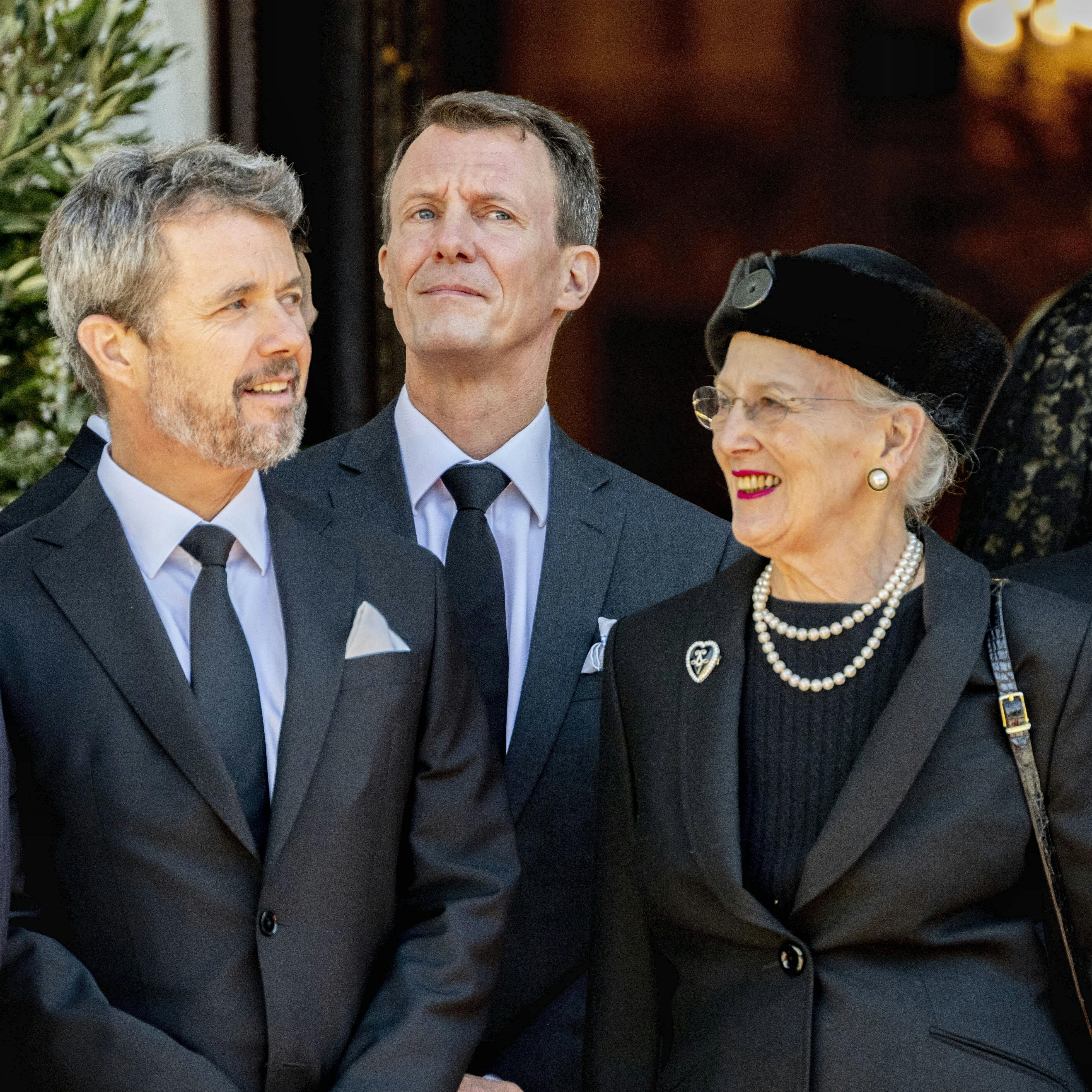 Kronprins Frederik, prins Joachim og dronning Margrethe