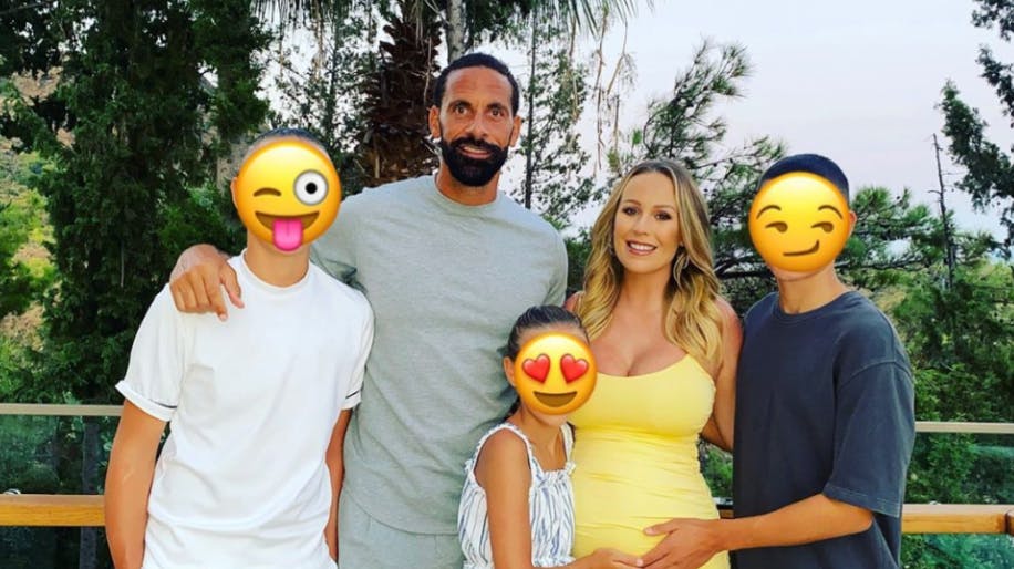 Rio Ferdinand fik sammen med Kate barnet Cree tilbage i 2020.