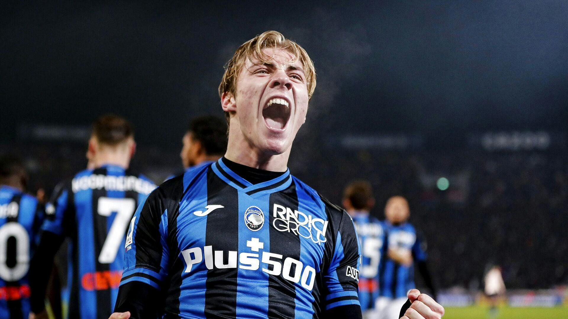 Rasmus Højlund var igen på pletten for Atalanta. 