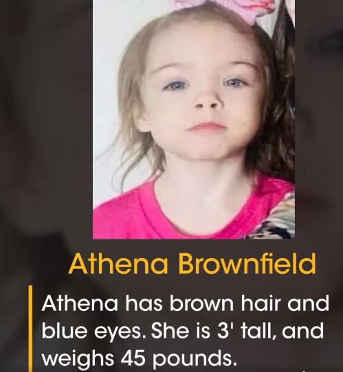 Oklahomas politi havde i flere dage efterlysninger af Athena Brownfield ude i offentligheden.
