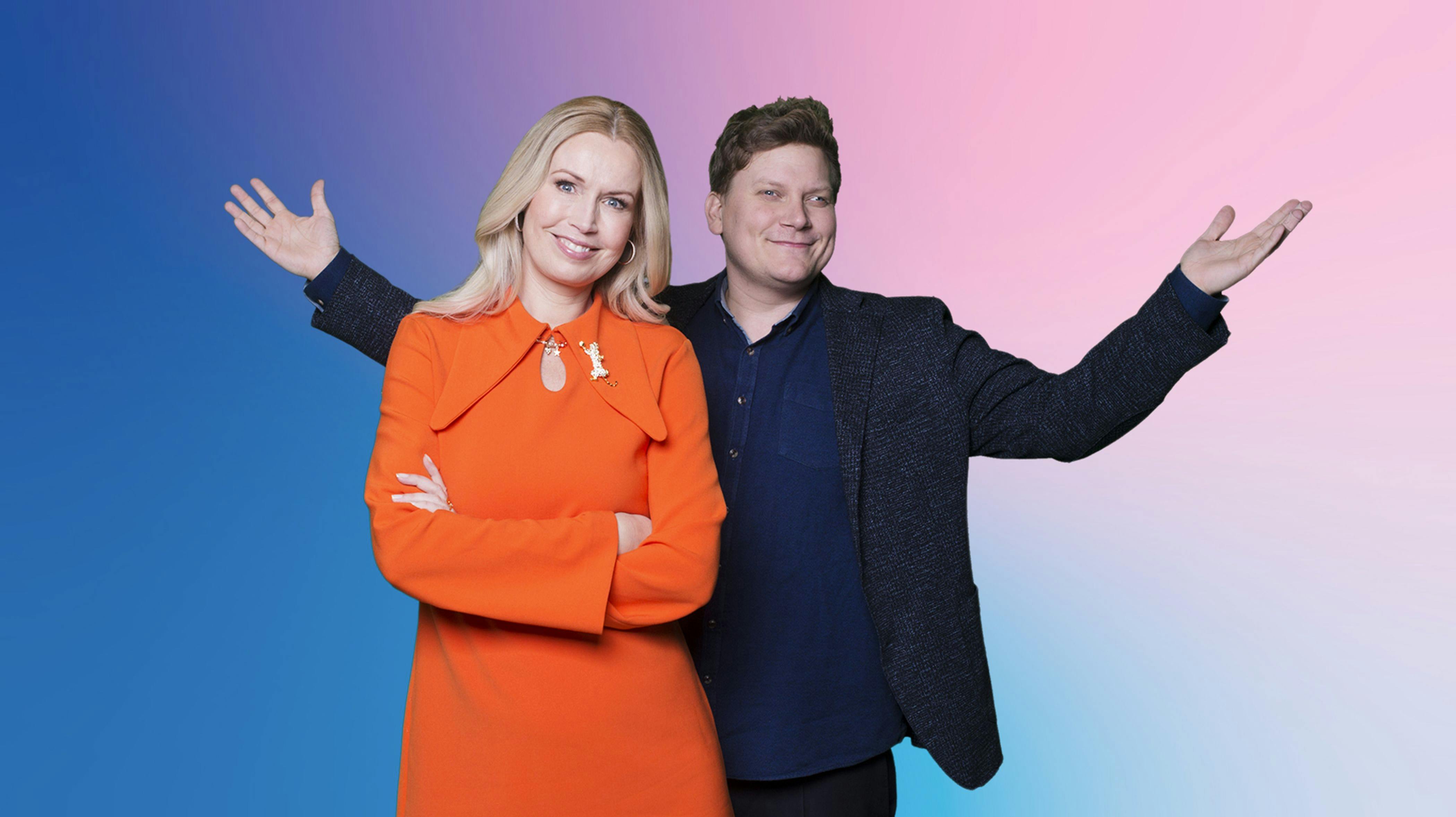 Det er Heino Hansen og Tine Müller, der er værter ved dette års Melodi Grand Prix. nbsp;