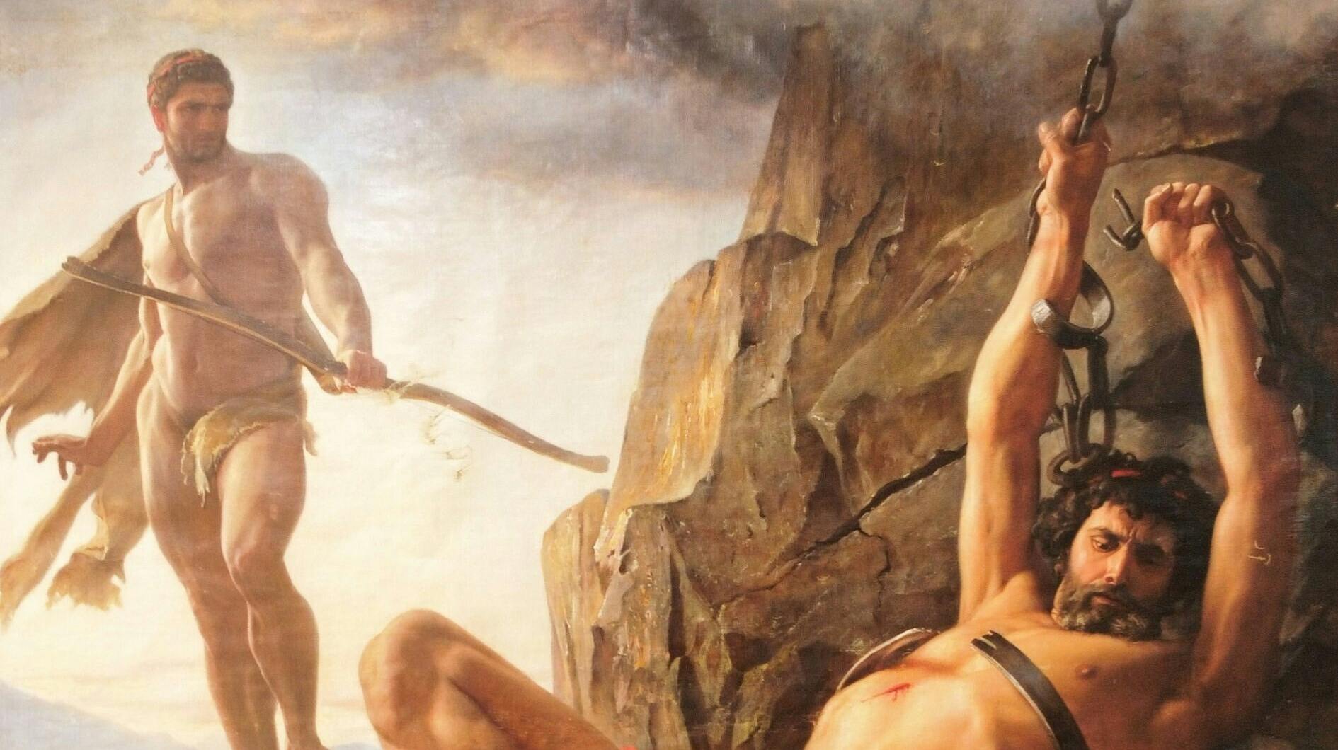 Carl Bloch, "Prometheus’ befrielse", 1864