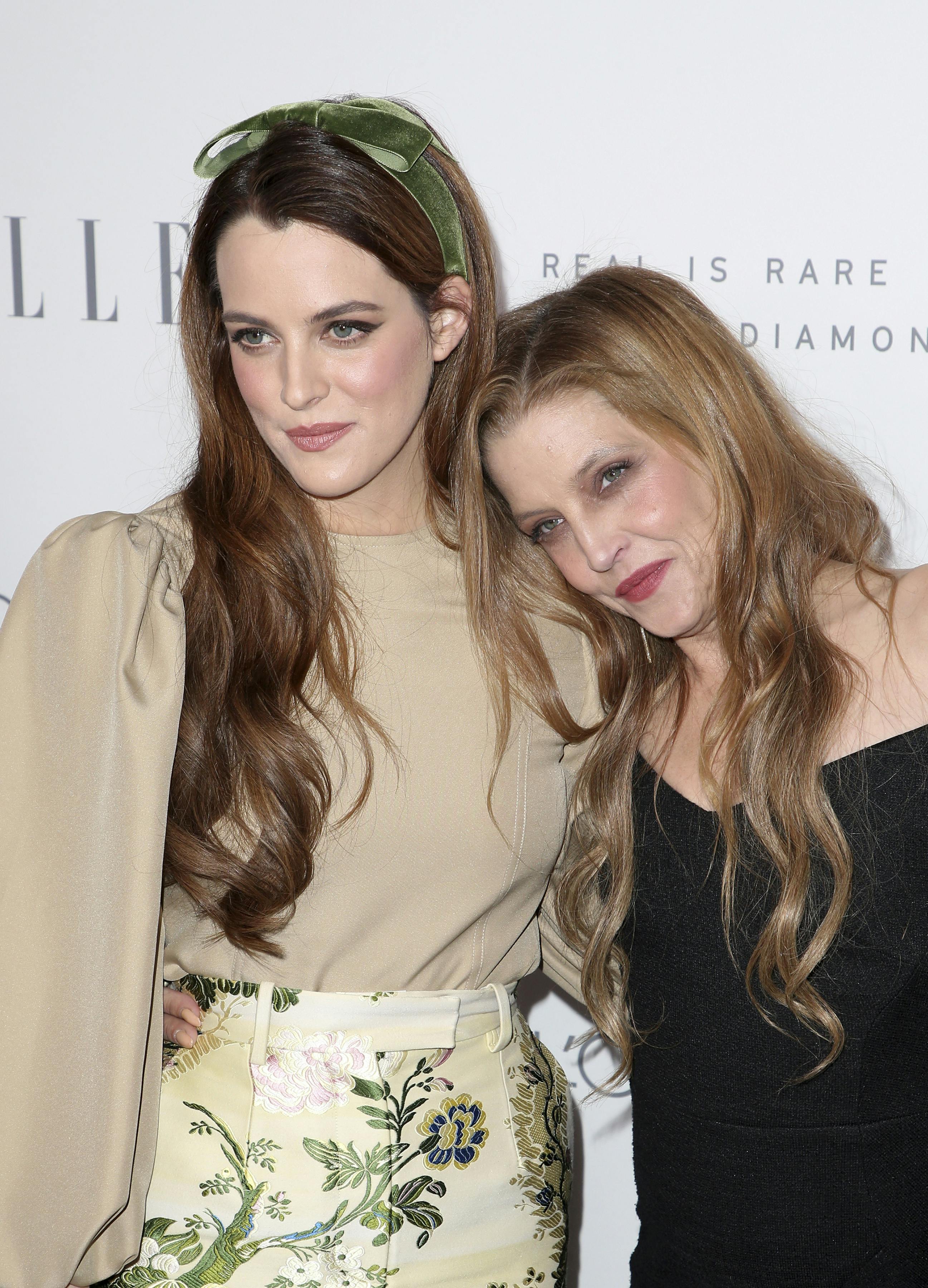 Riley og Lisa Marie sammen i 2017.