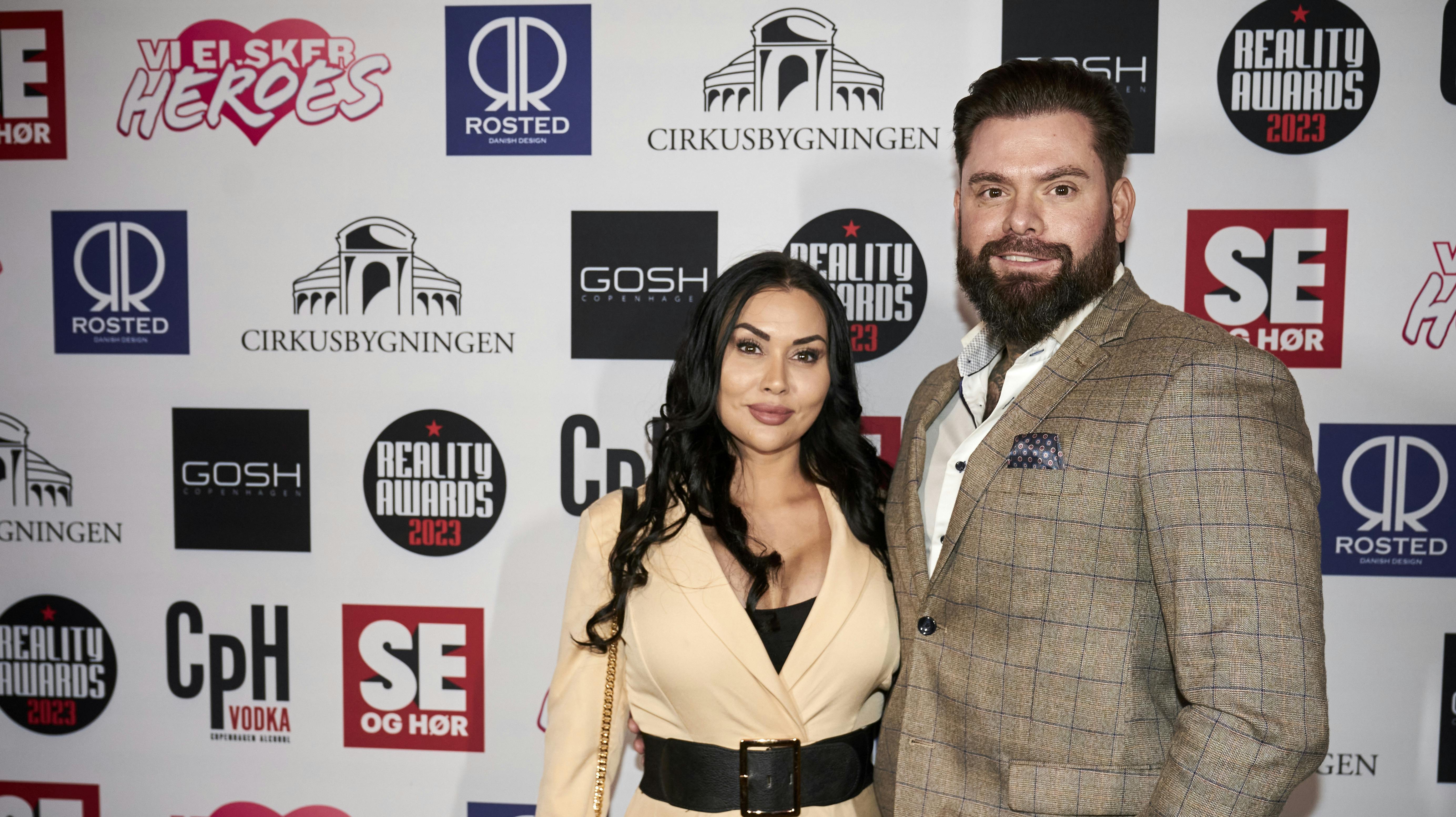 Rikke Chili og Martin Celosse-Andersen ankom for godt en uge siden sammen til Reality Awards.