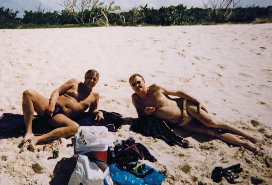 Sven Engstrøm og prins Henrik på en privat ferie i Caribien.