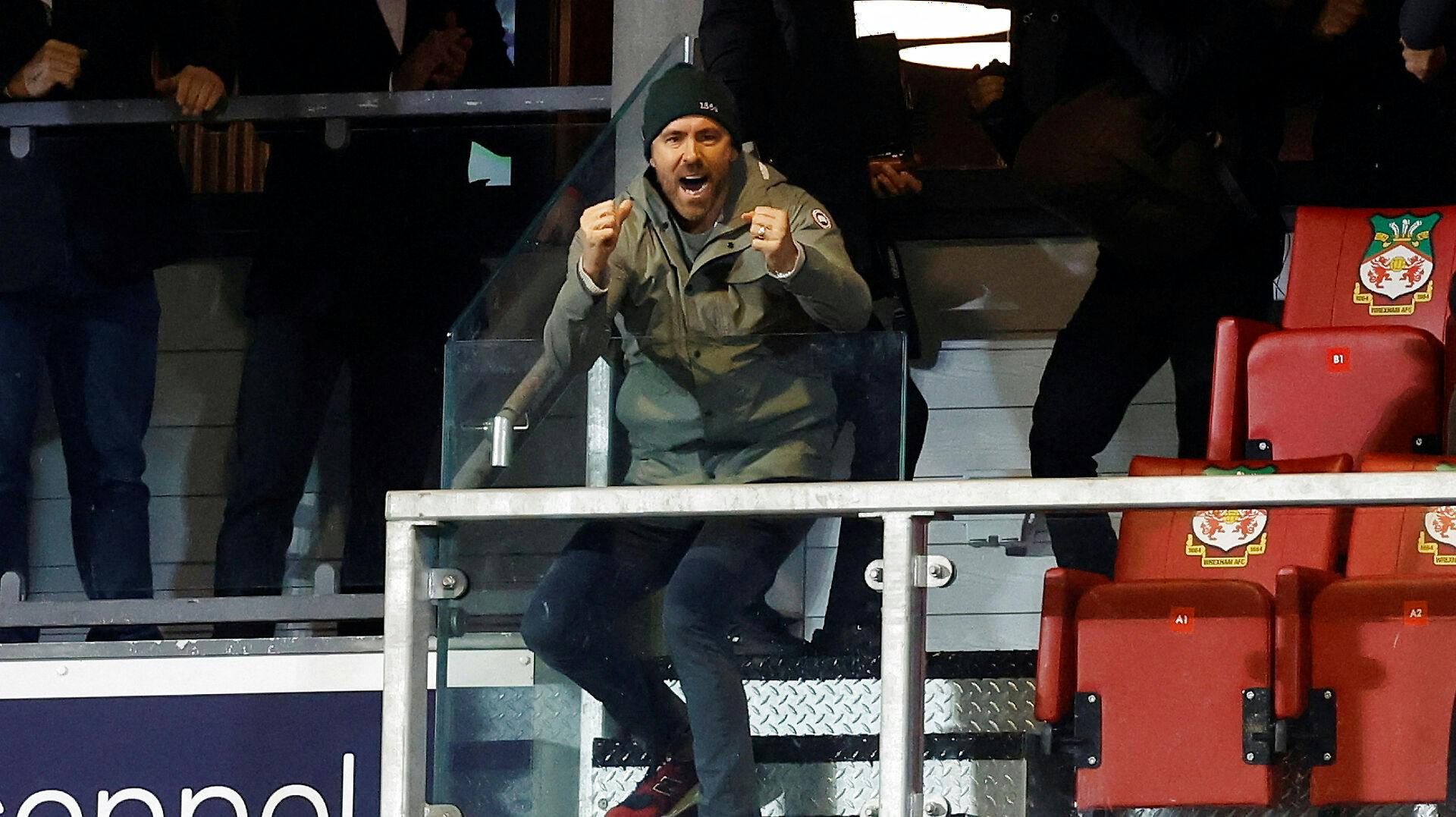 Det var en glad ejer i Ryan Reynolds, der så med fra tribunen, da hans hold Wrexham AFC sikrede sig uafgjort mod et betydeligt bedre hold.