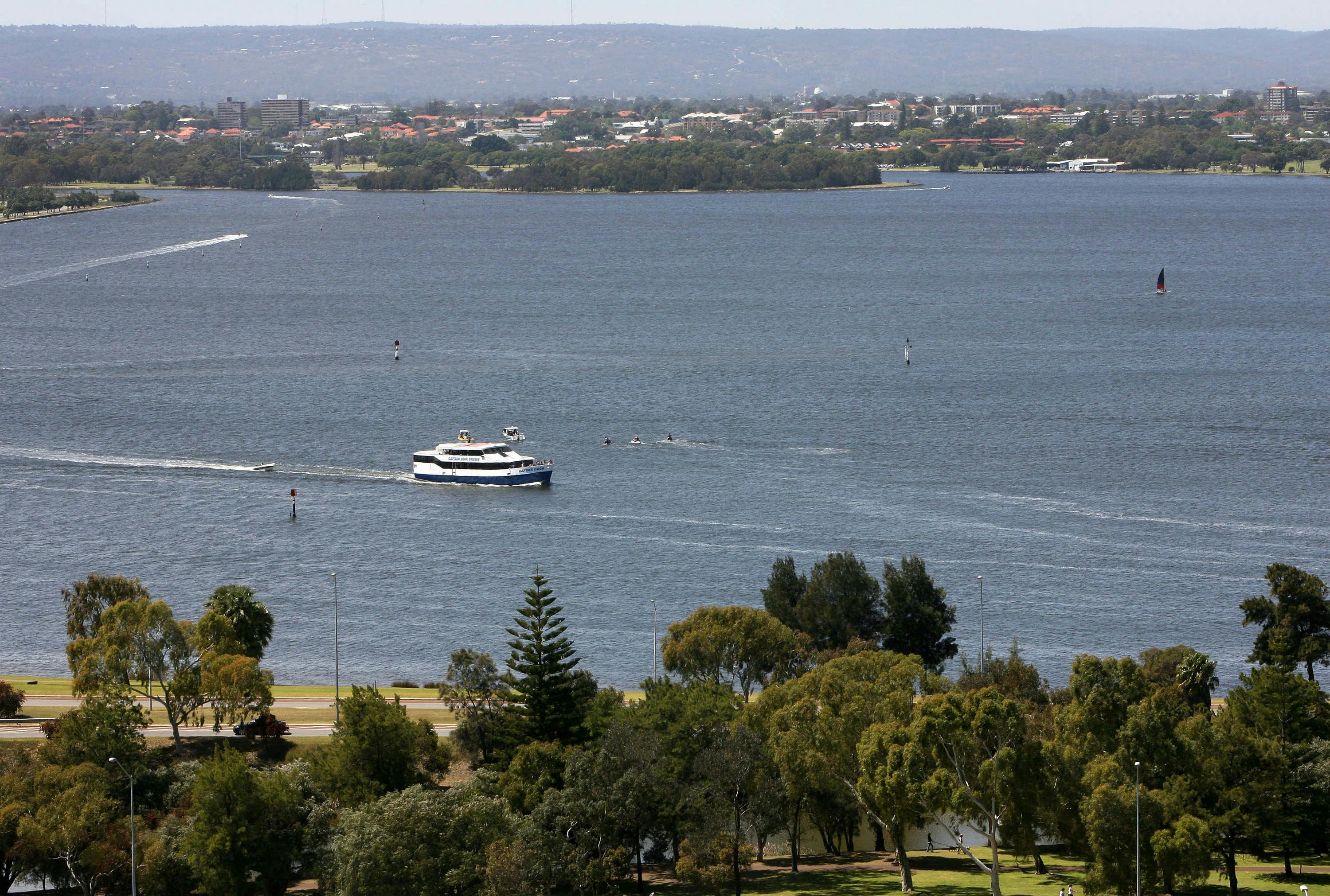 Floden Swan Lake i Perth i det vestlige Australien&nbsp;