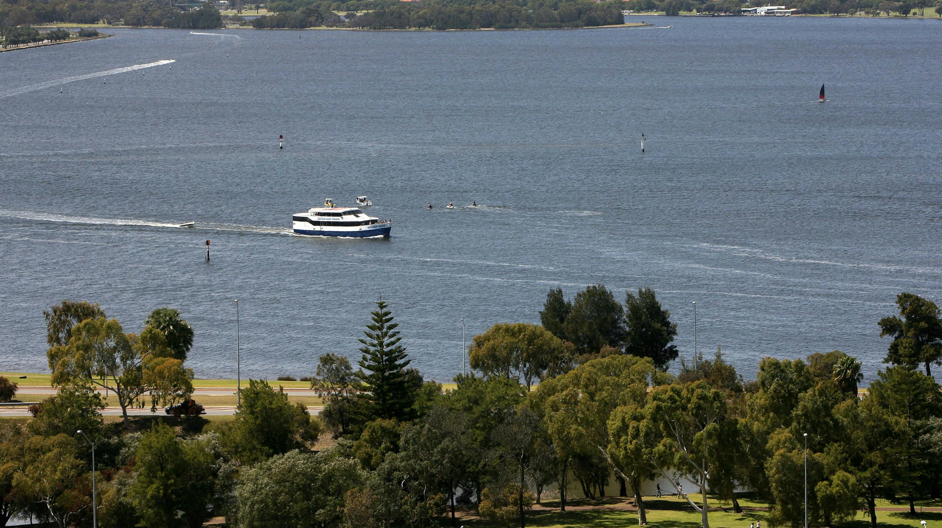 Floden Swan Lake i Perth i det vestlige Australien 