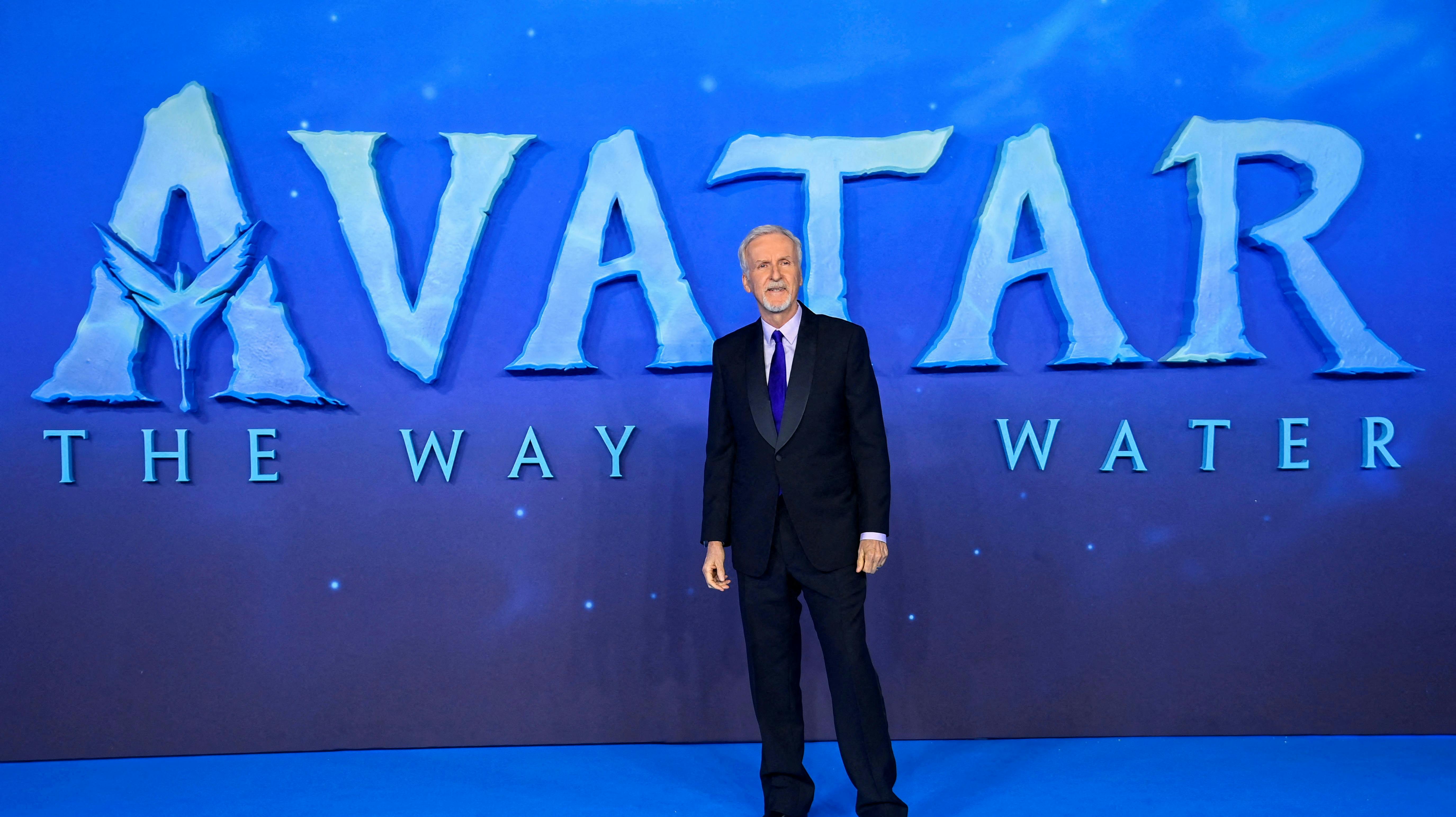 James Cameron til premieren på Avatar. 