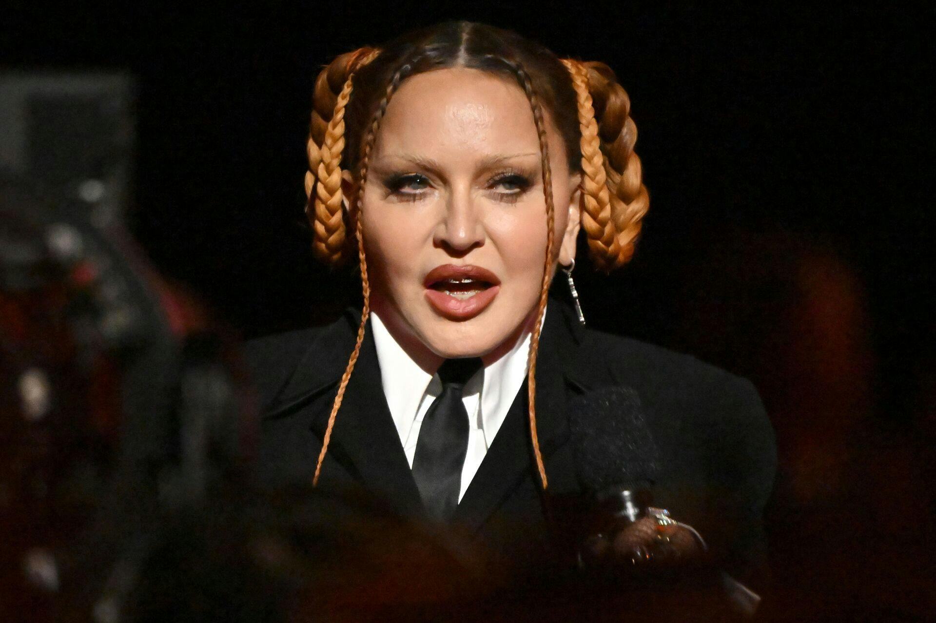 Madonna vakte opsigt til årets Grammy-uddeling.