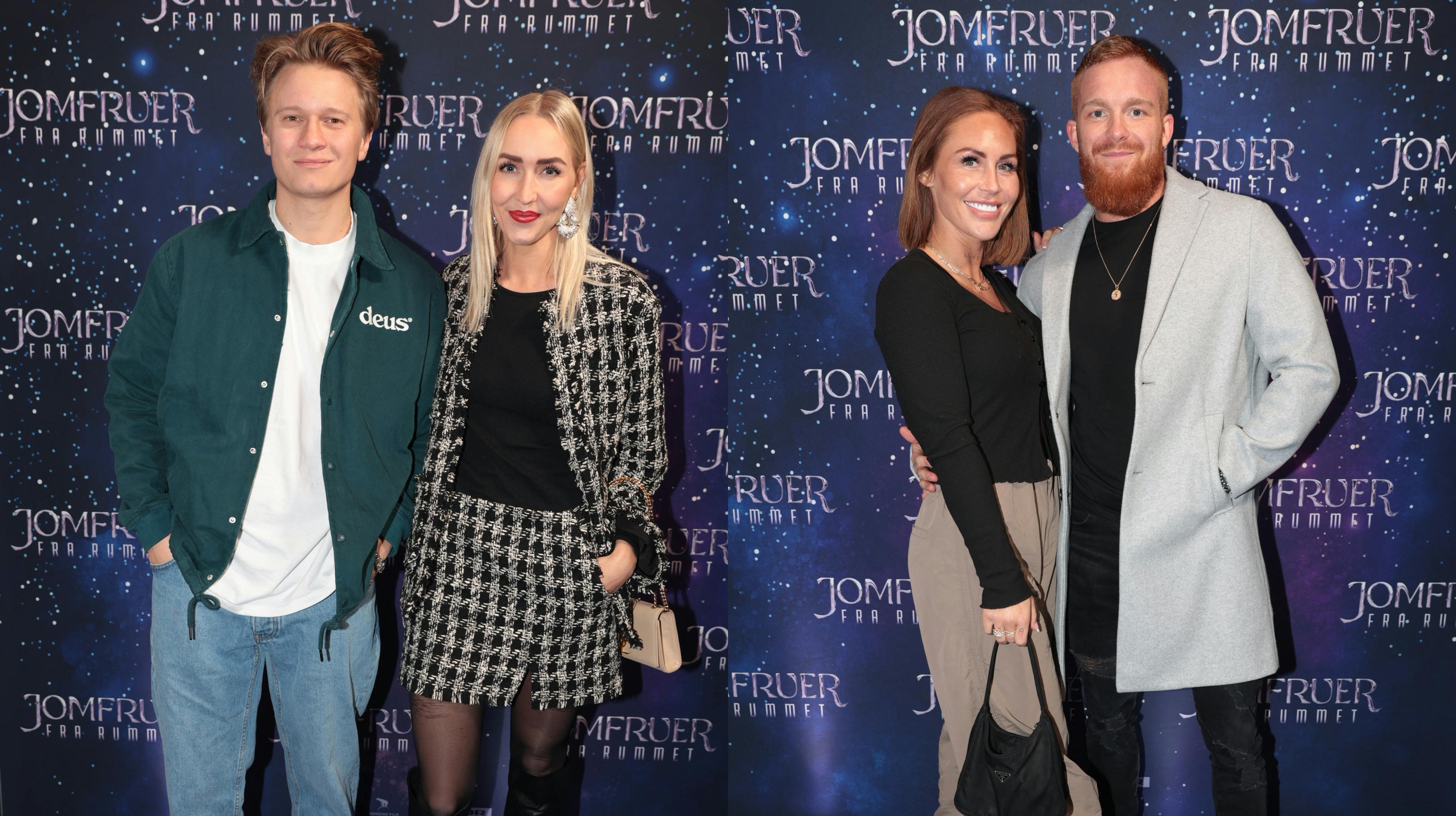 En masse danske stjerner er netop mødt op i Palads-biograferne for at se "Jomfruer fra rummet". 