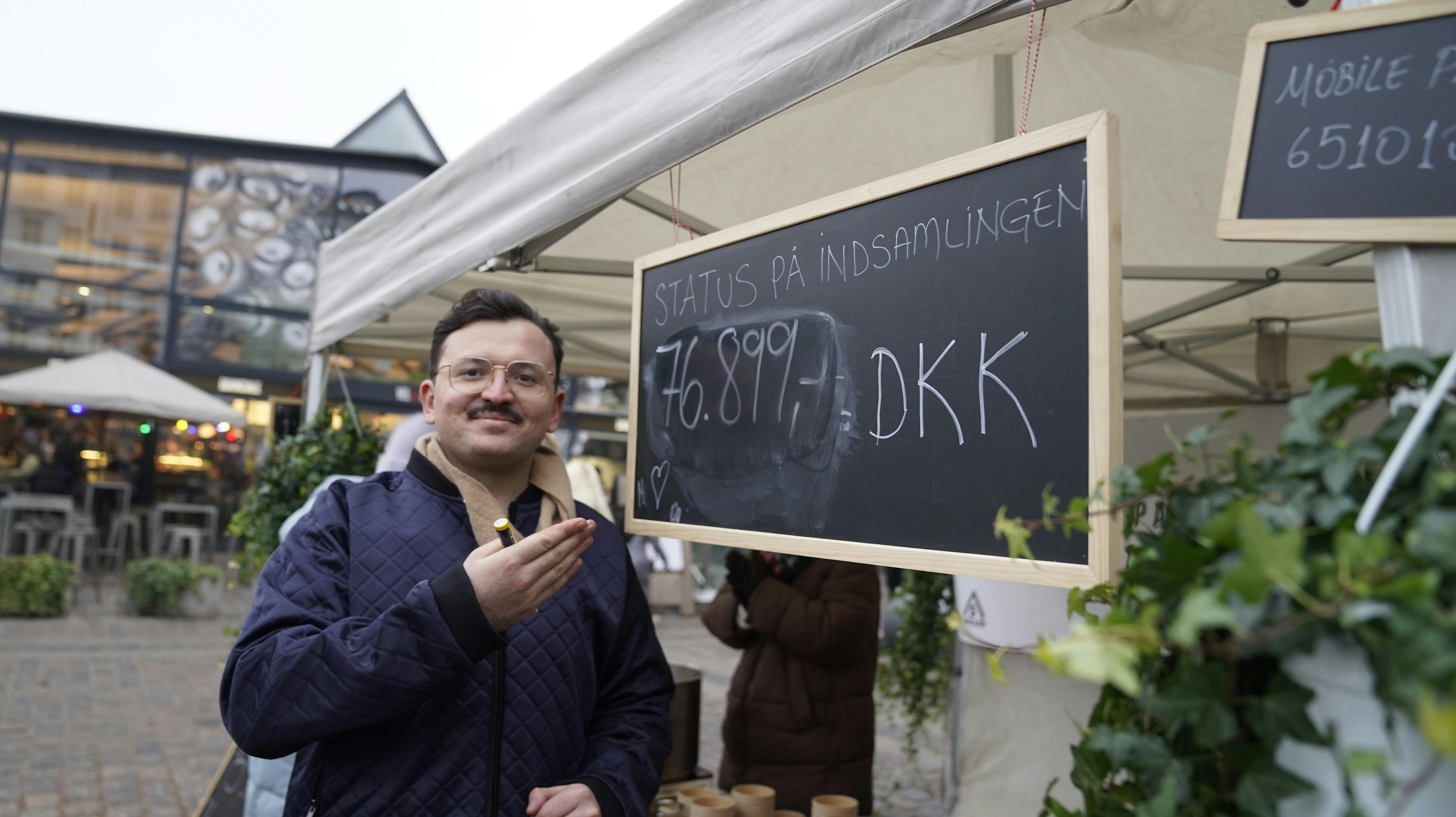 Da se og HØR besøgte Umuts suppekøkken, havde han sammen med andre frivllige indsamlet mere end 76.000, og pengene bliver ved med at komme ind.