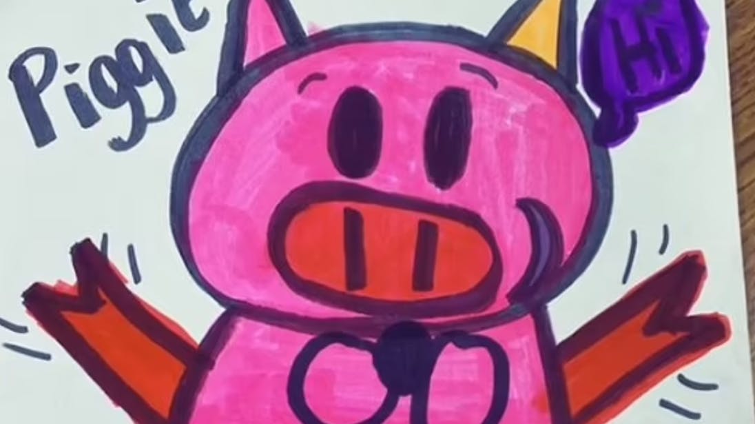 Denne tegning var ifølge læreren alt for fræk!