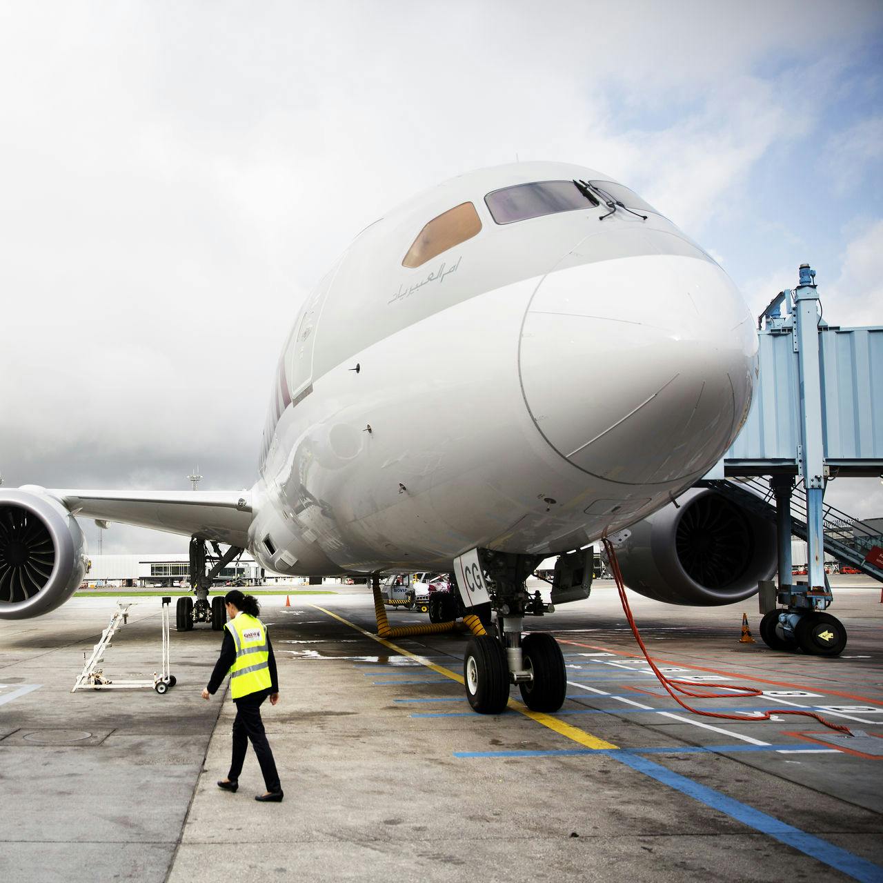 Det var et fly magen til dette, der nær havde forulykket kort efter takeoff den 10. januar.
