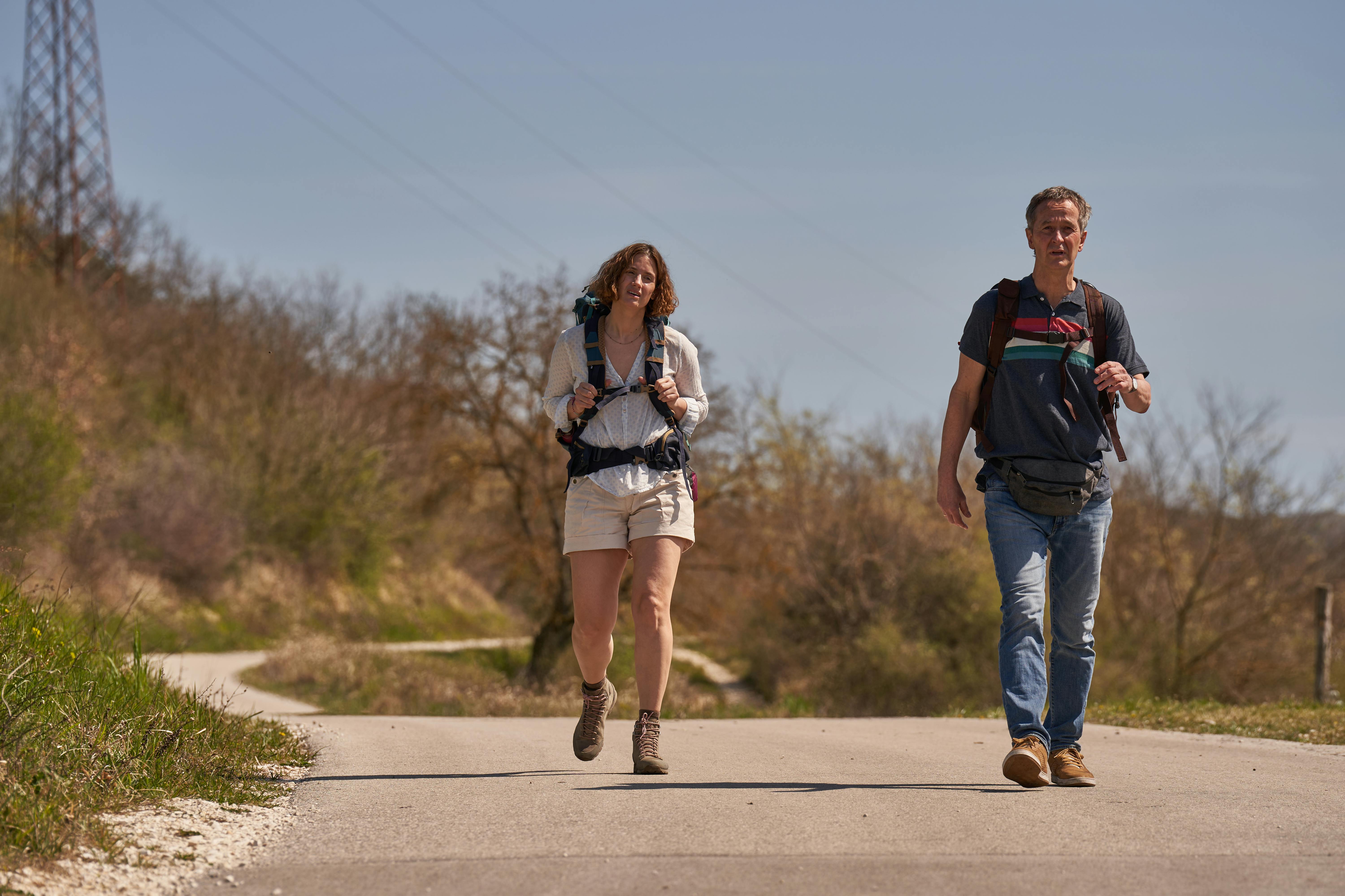Lars Brygmann og Danica Curcic spiller far og datter i den kommende film "Camino".
