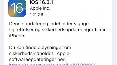 Det er denne opdatering, som du bør foretage nu, hvis du ejer en iPhone. 