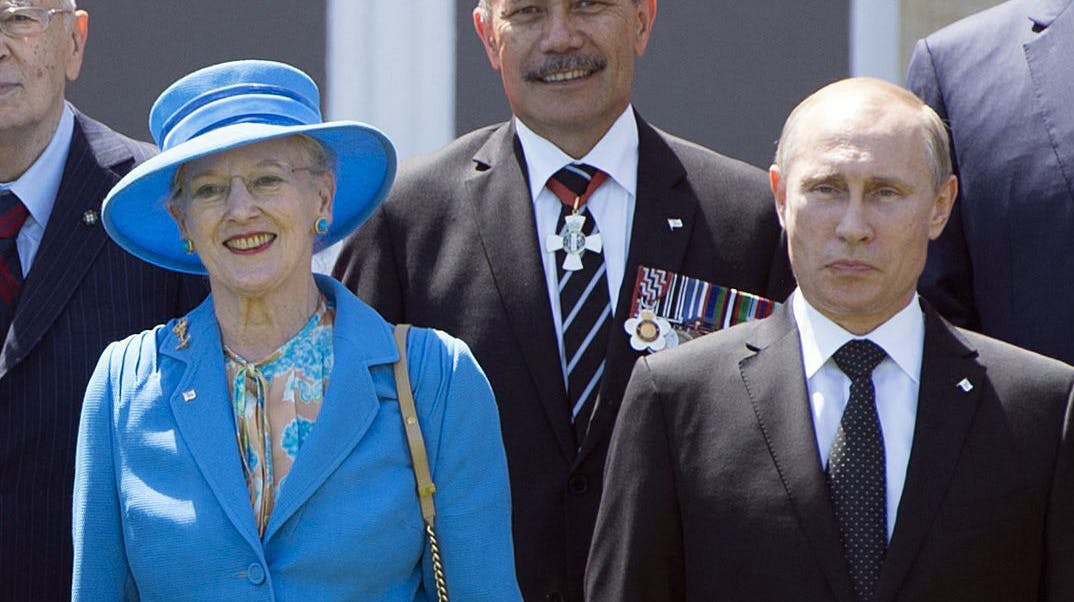 Her mødte dronning Margrethe Putin tilbage i 2014. nbsp;