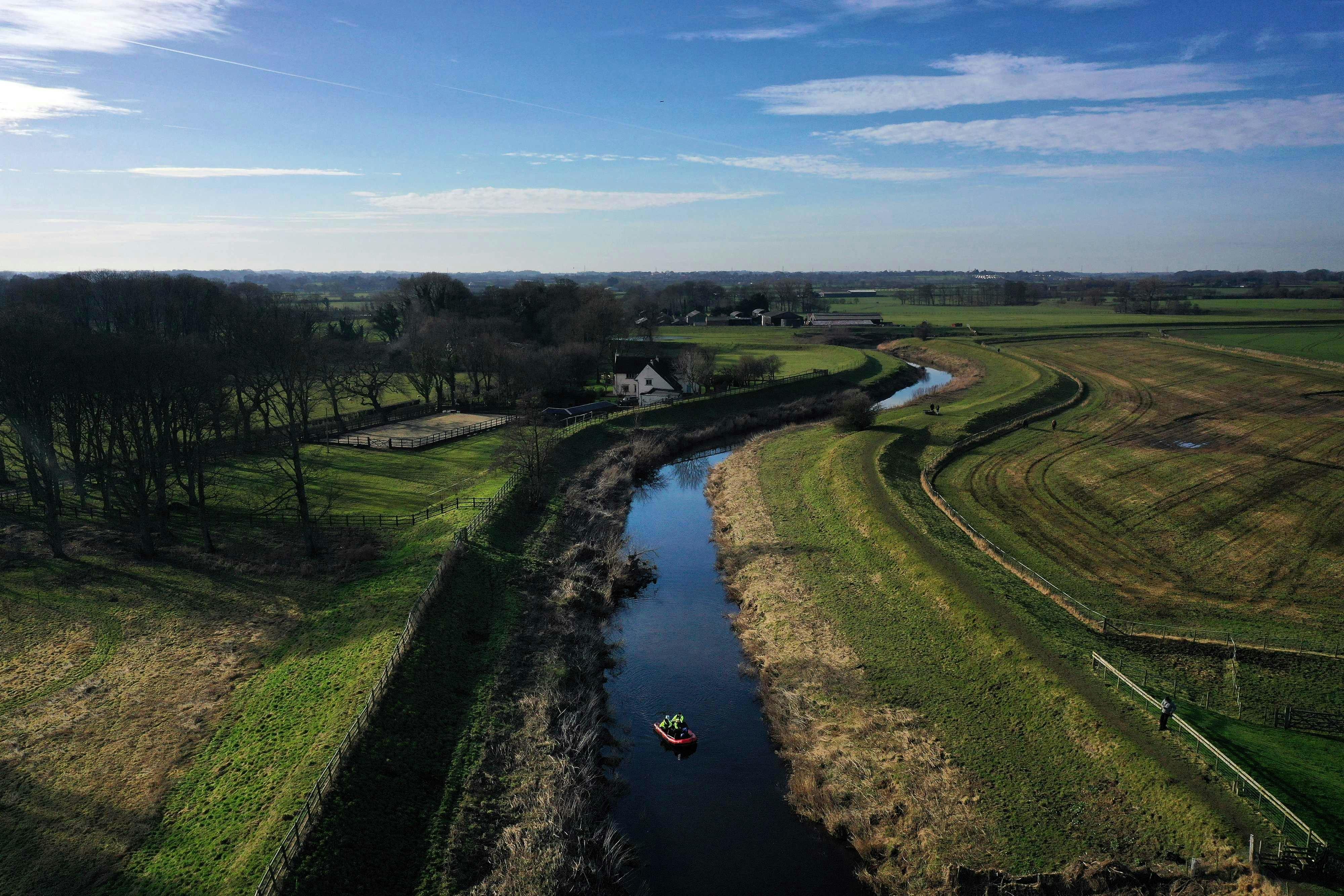 Det var i dette område, at Nicola Bulley forsvandt den 27. januar.