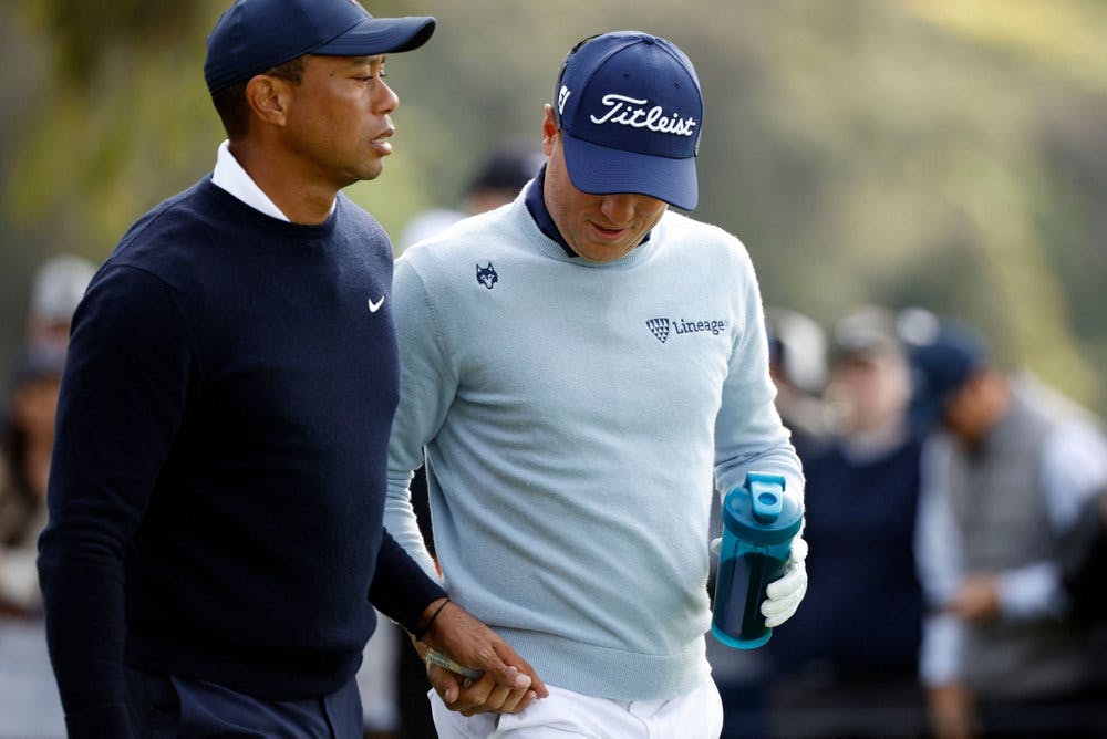Her giver Tiger Woods sin modstander tamponen.