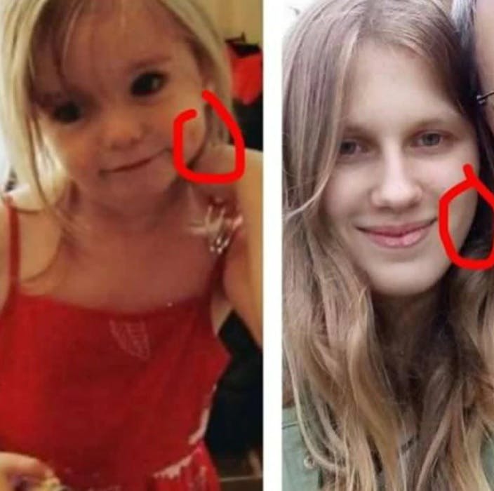 Julia Wendell (h) hævder at være den forsvundne Madeleine McCann (v).