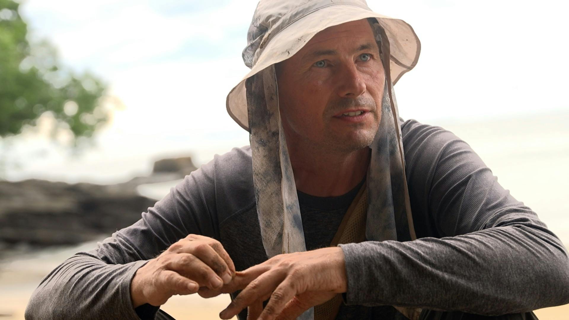 Her ses Rune under strabadserne i tv-serien "Øen VIP".