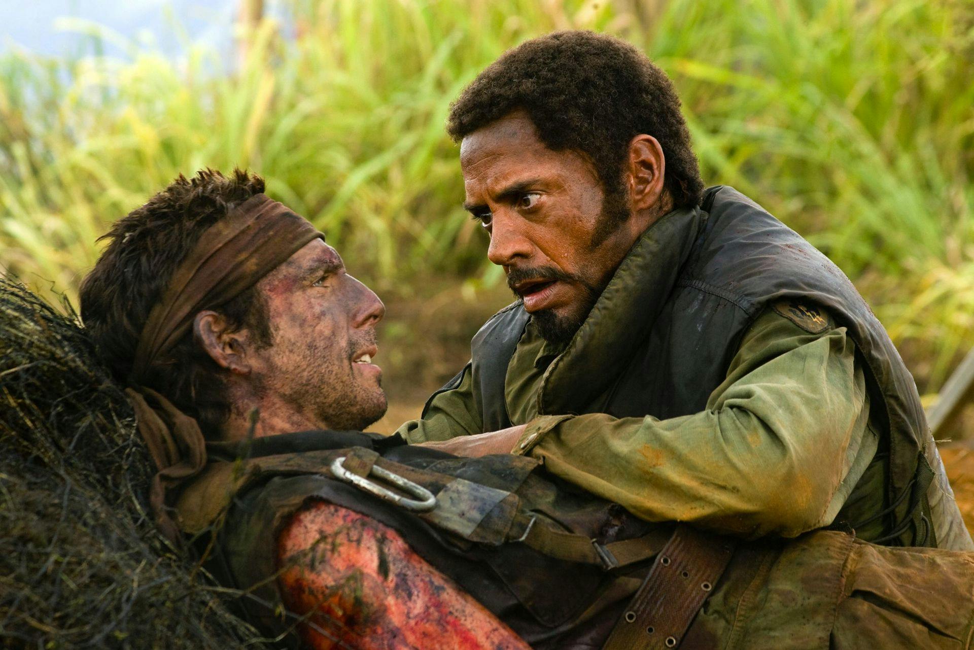 Ben Stiller og Robert Downey Jr. i "Tropic Thunder".